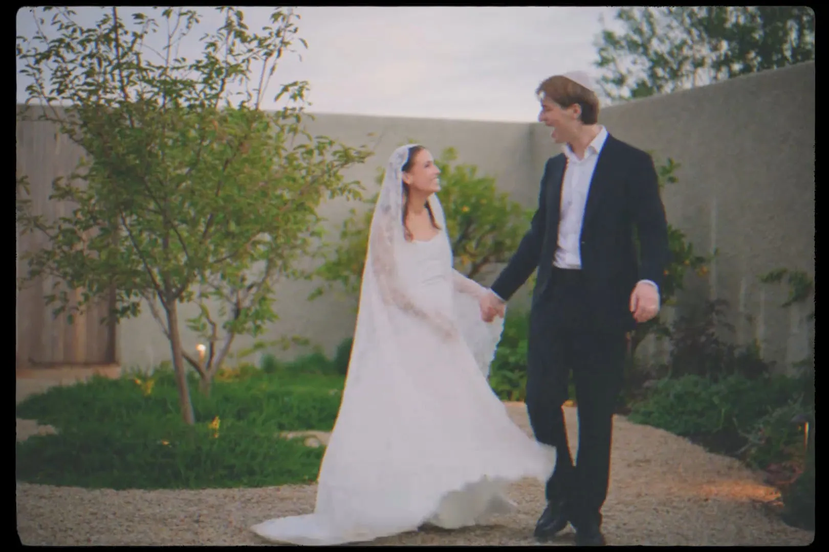 Super 8 analogue wedding film frame by Sea of Love