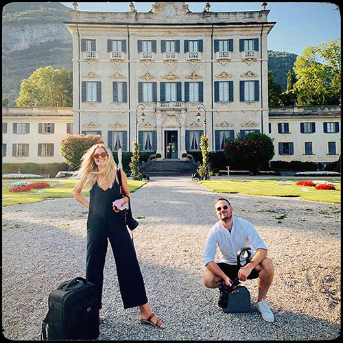 Villa Sola Cabiati, Lake Como, with crew
