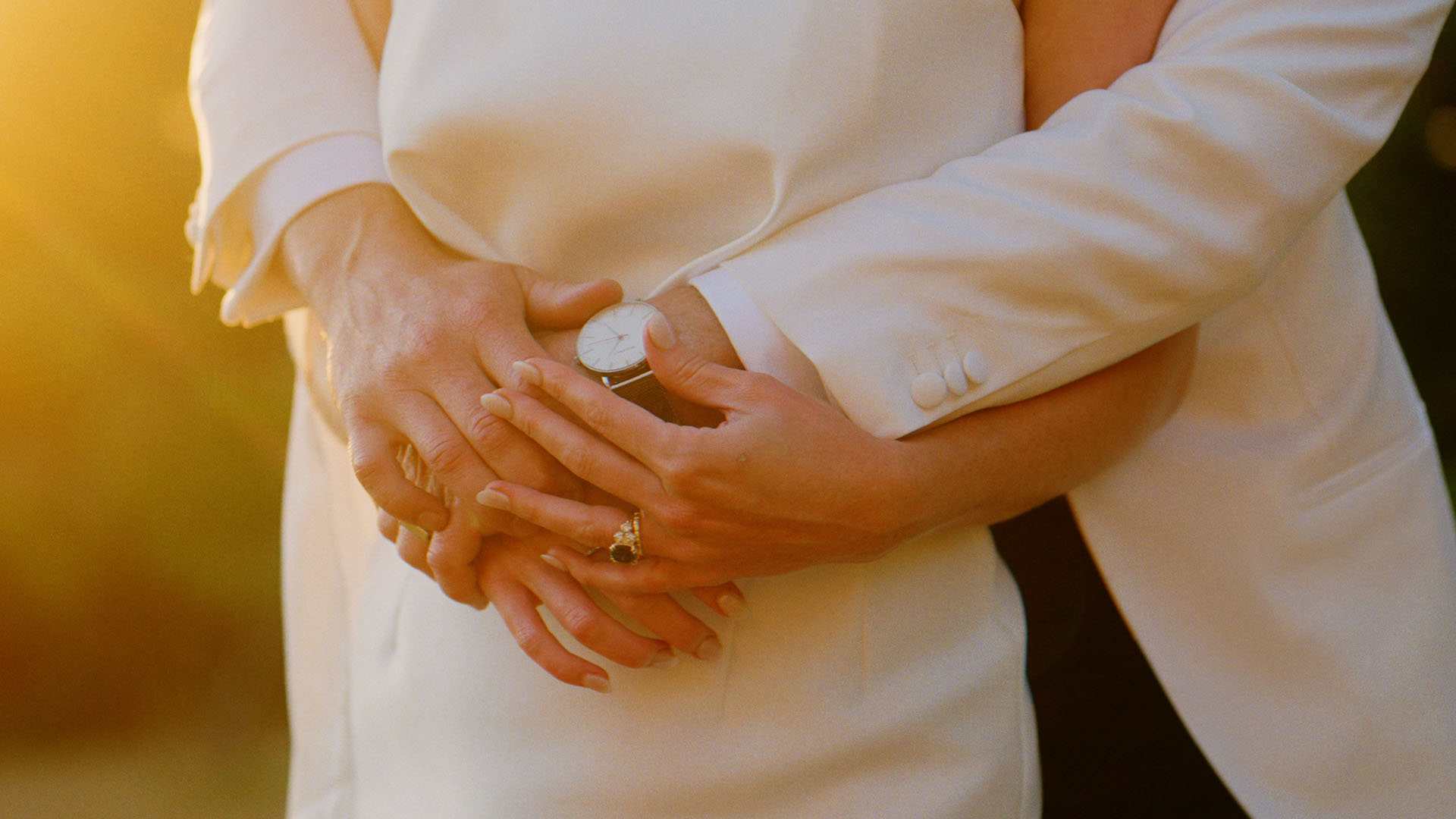 Wedding ceremony being filmed on the Mornington Peninsula