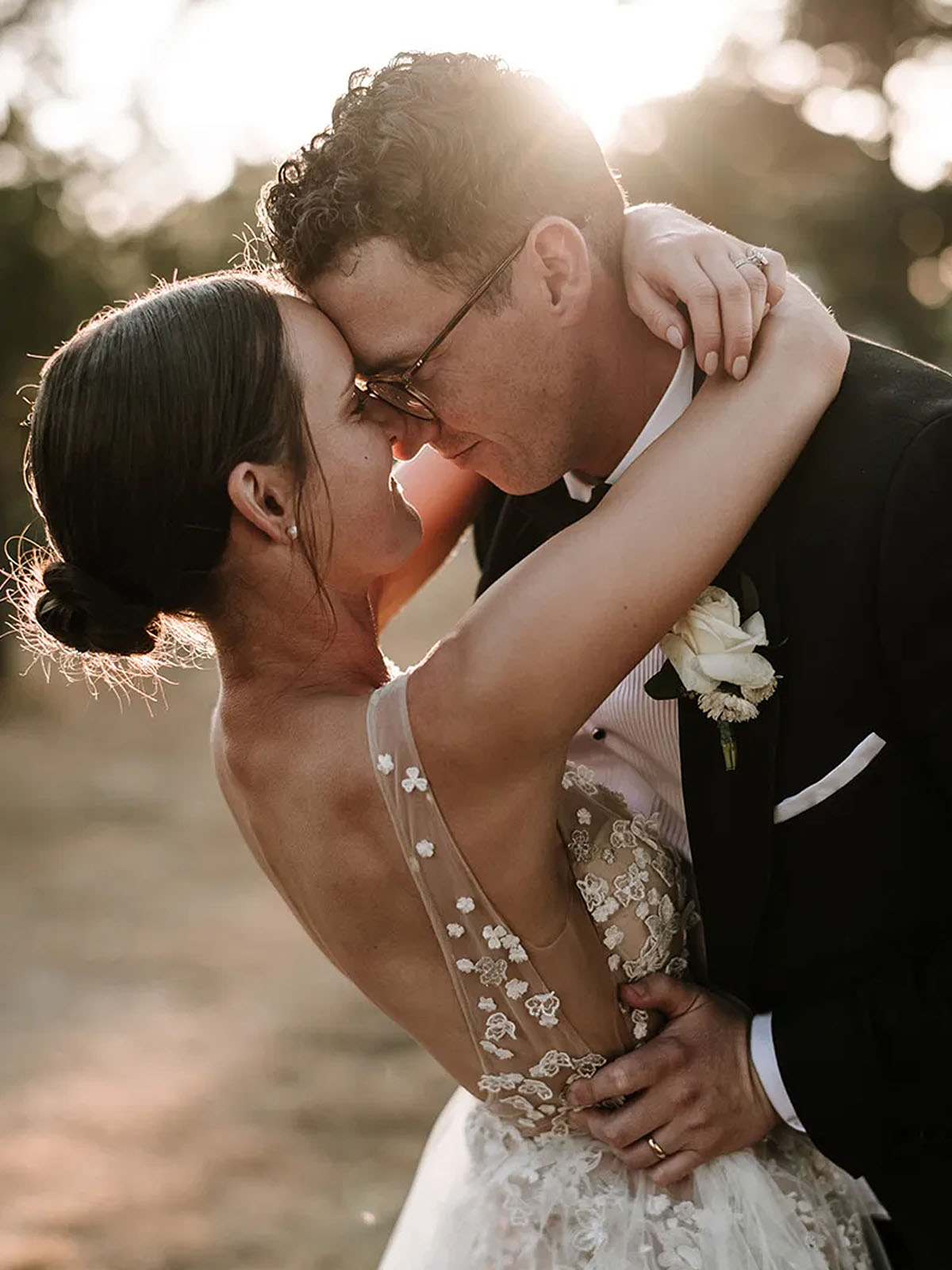 Caitlin and Andrew's white-on-white wedding at Woolbrook Homestead